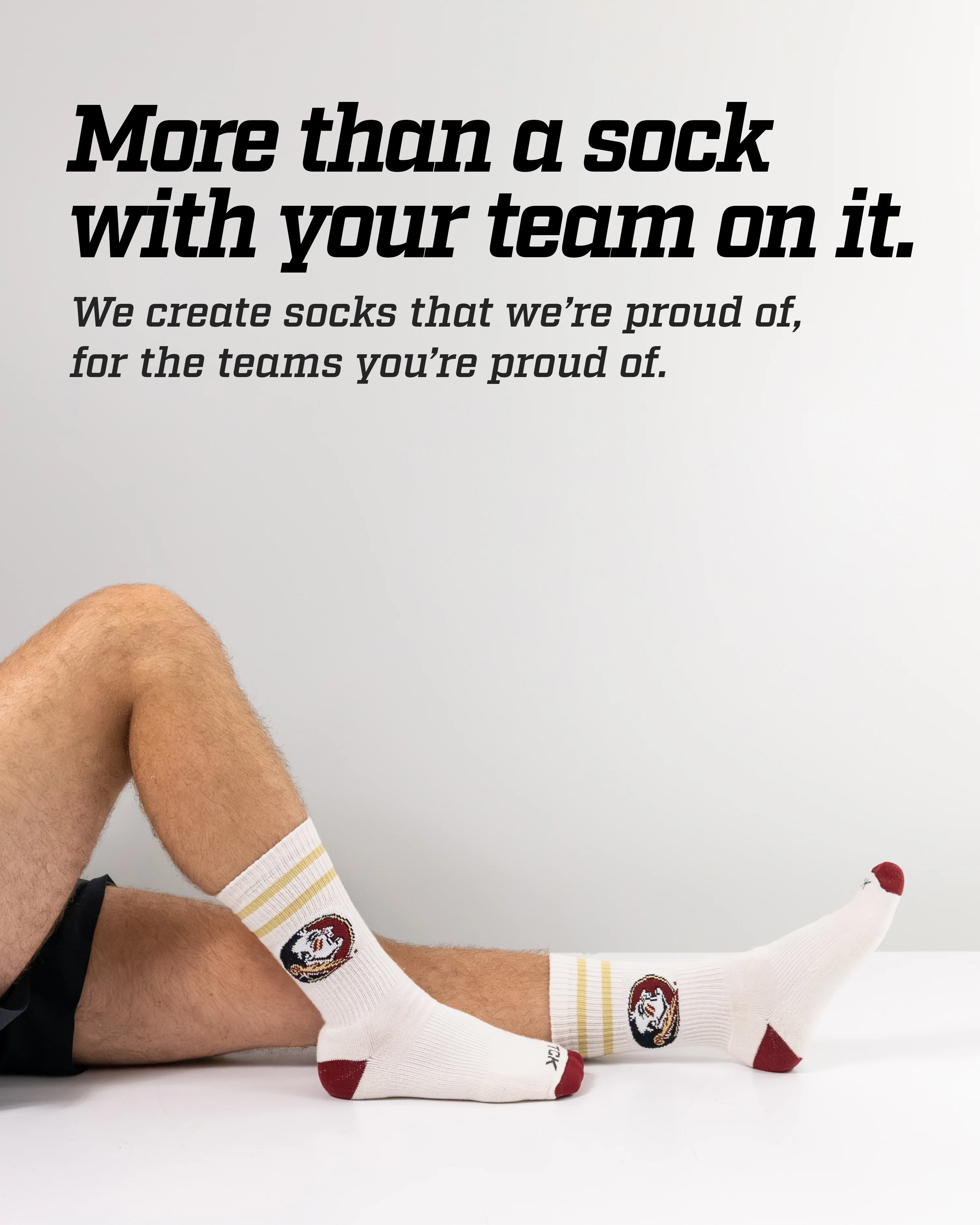 Vintage Florida State Seminoles Socks NCAA Socks For Men and Womens Soft Cotton Sock - Image 4