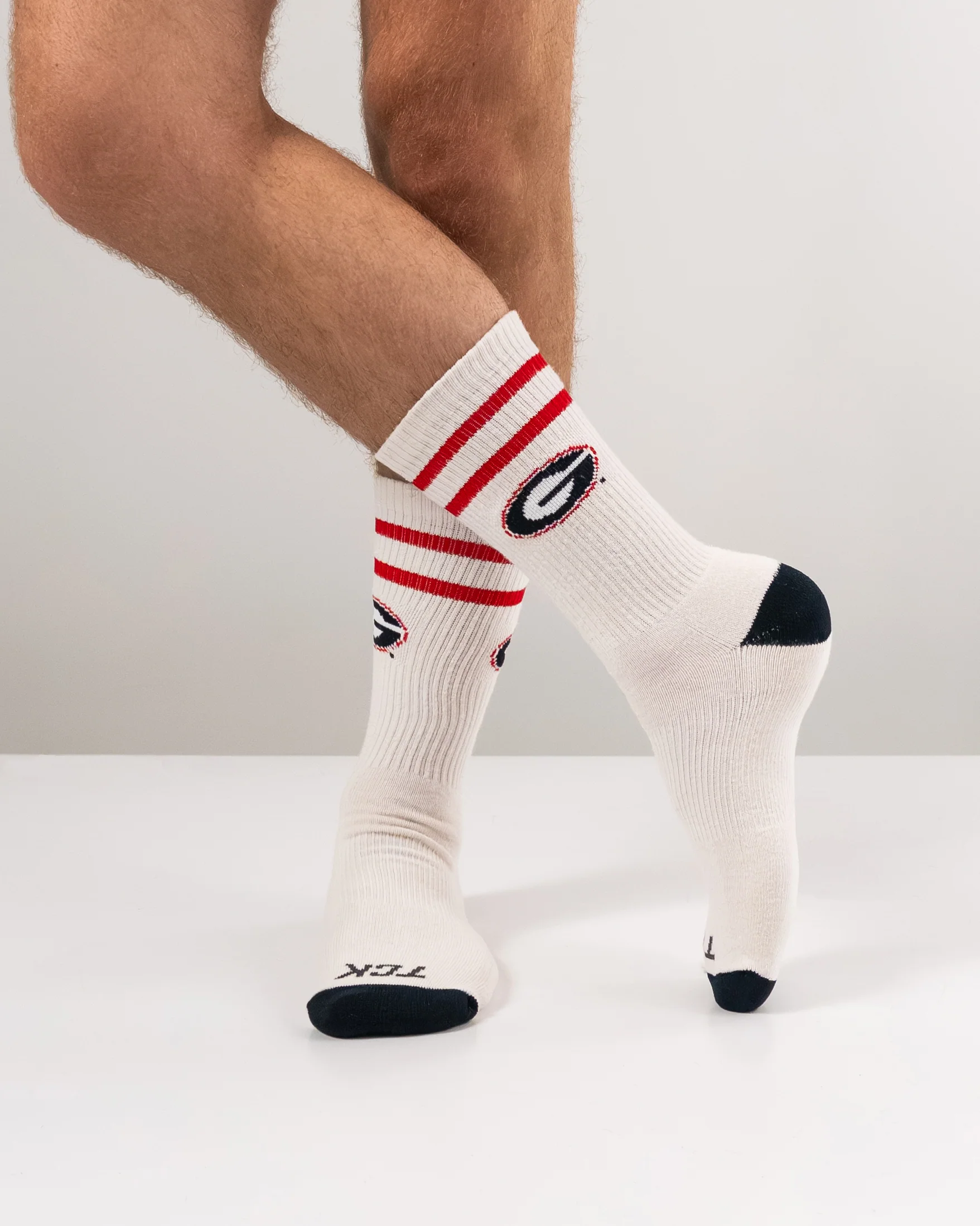 Vintage Georgia Bulldogs Socks NCAA Socks For Men and Womens Soft Cotton Sock - Image 3