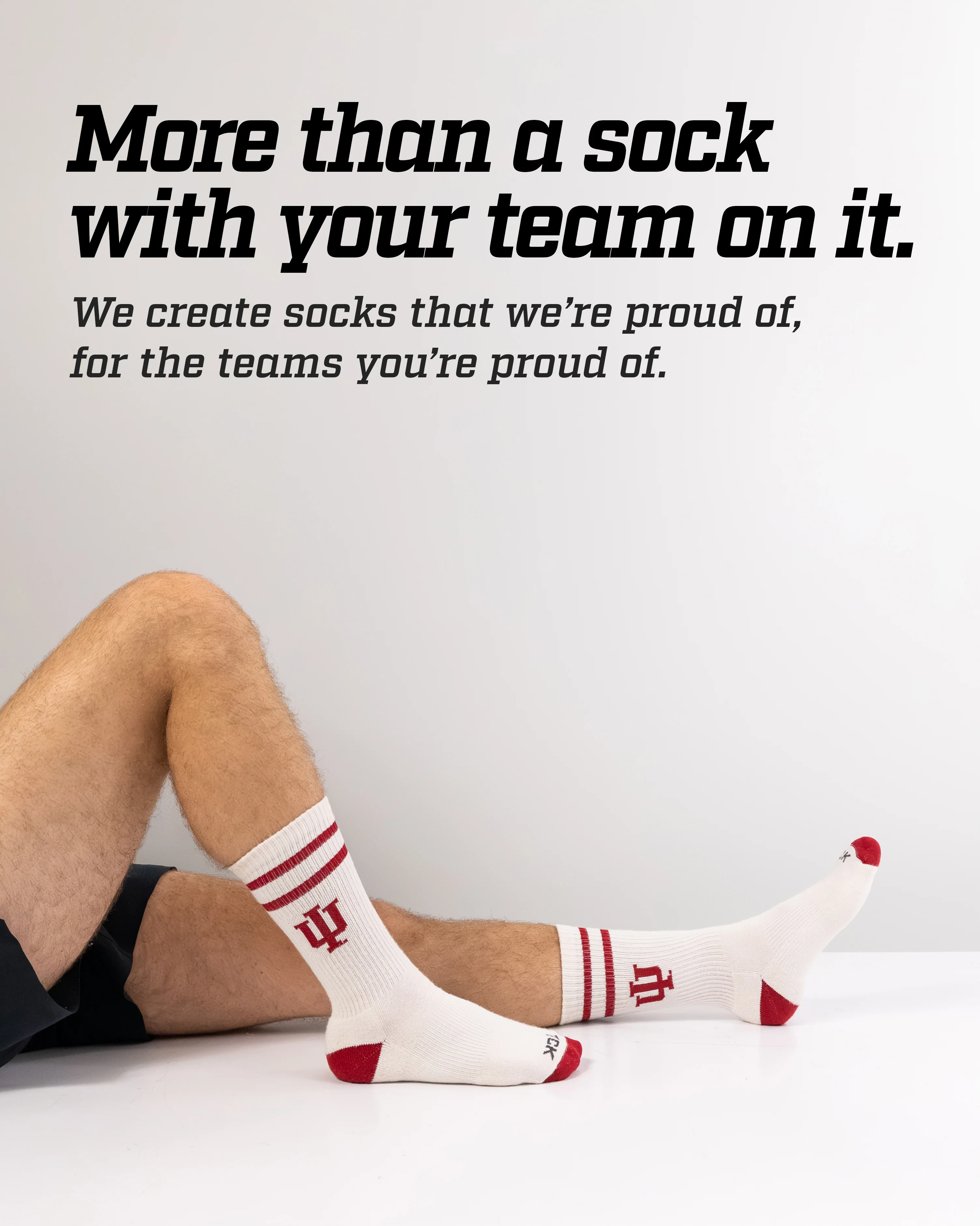 Vintage Indiana Hoosiers Socks NCAA Socks For Men and Womens Soft Cotton Sock - Image 4