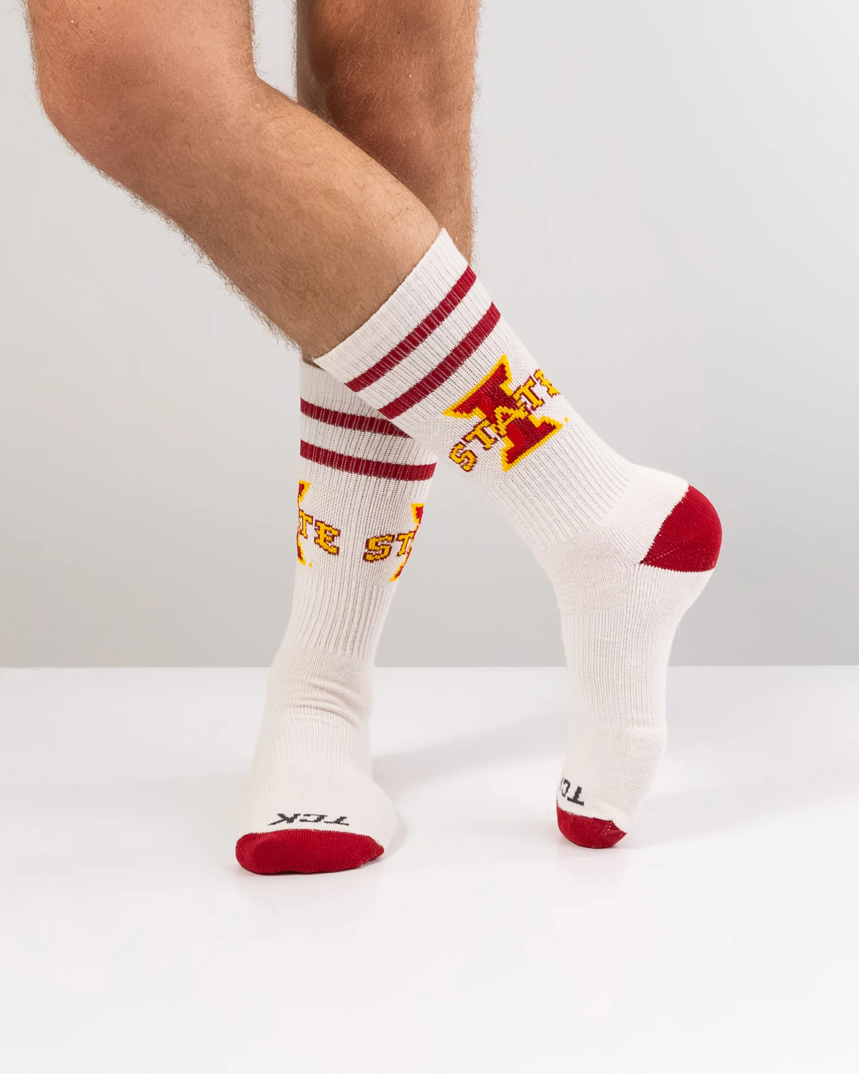 Vintage Iowa State Cyclones Socks NCAA Socks For Men and Womens Soft Cotton Sock - Image 3