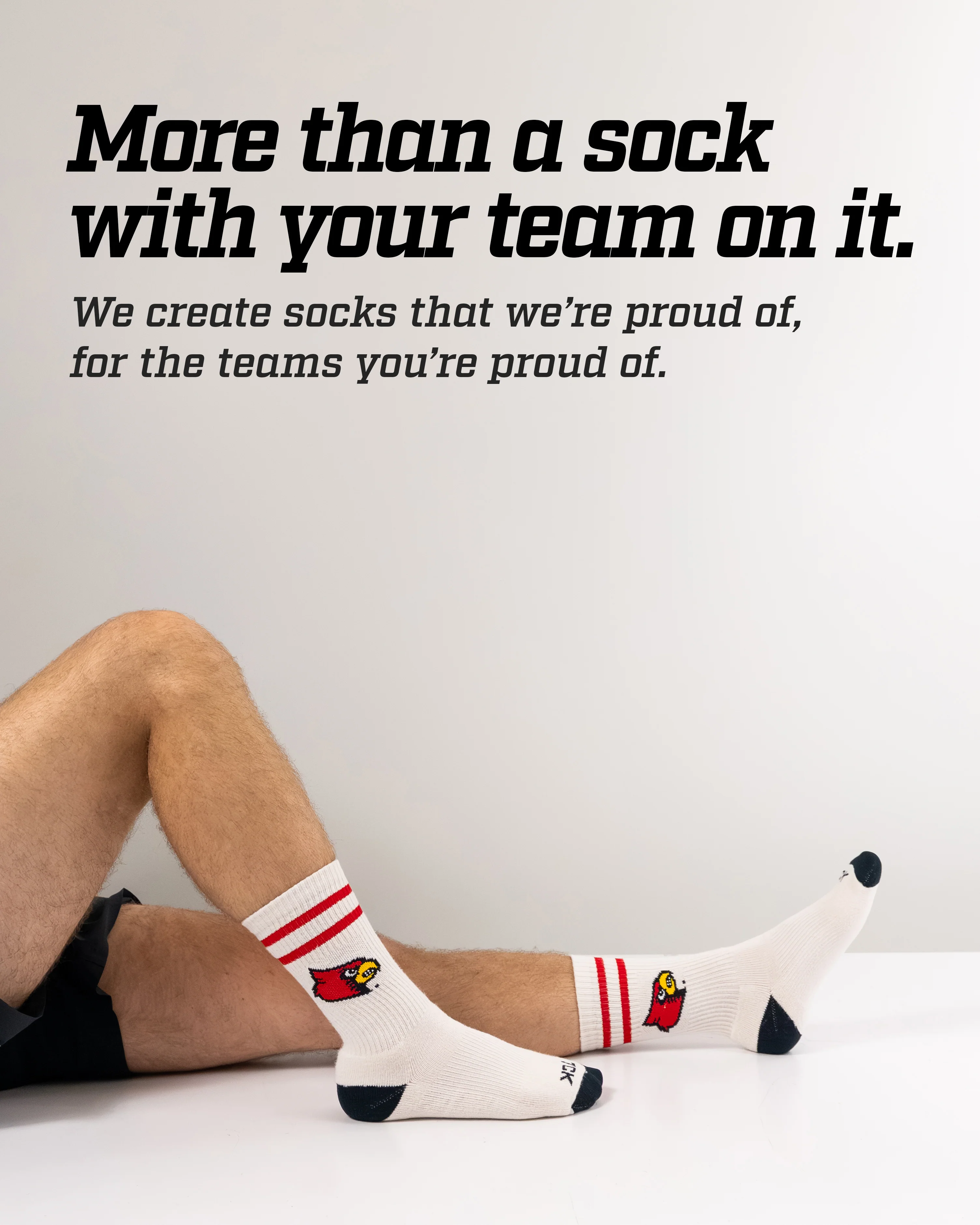 Vintage Louisville Cardinals Socks NCAA Socks For Men and Womens Soft Cotton Sock - Image 4