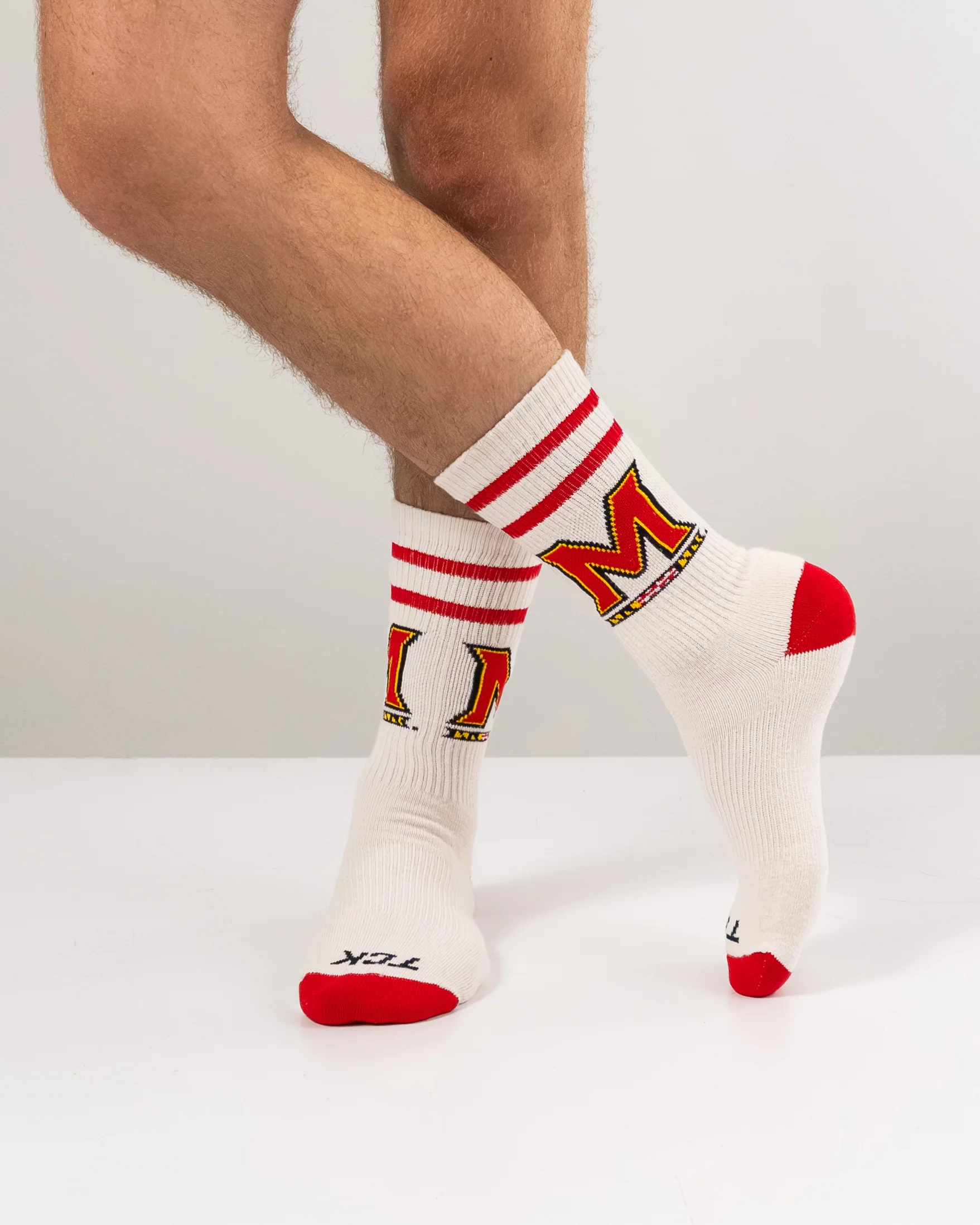 Vintage Maryland Terrapins Socks NCAA Socks For Men and Womens Soft Cotton Sock - Image 3