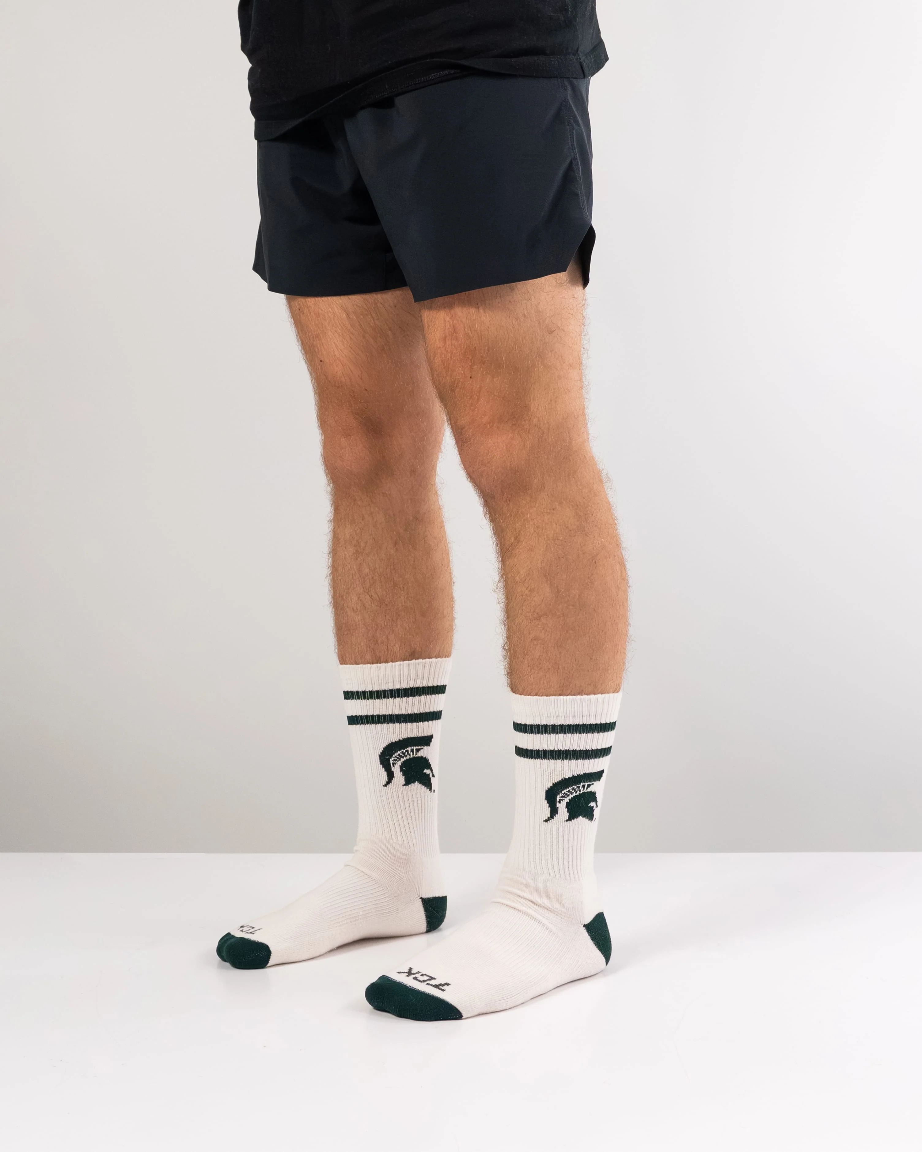 Vintage Michigan State Spartans Socks NCAA Socks For Men and Womens Soft Cotton Sock - Image 5