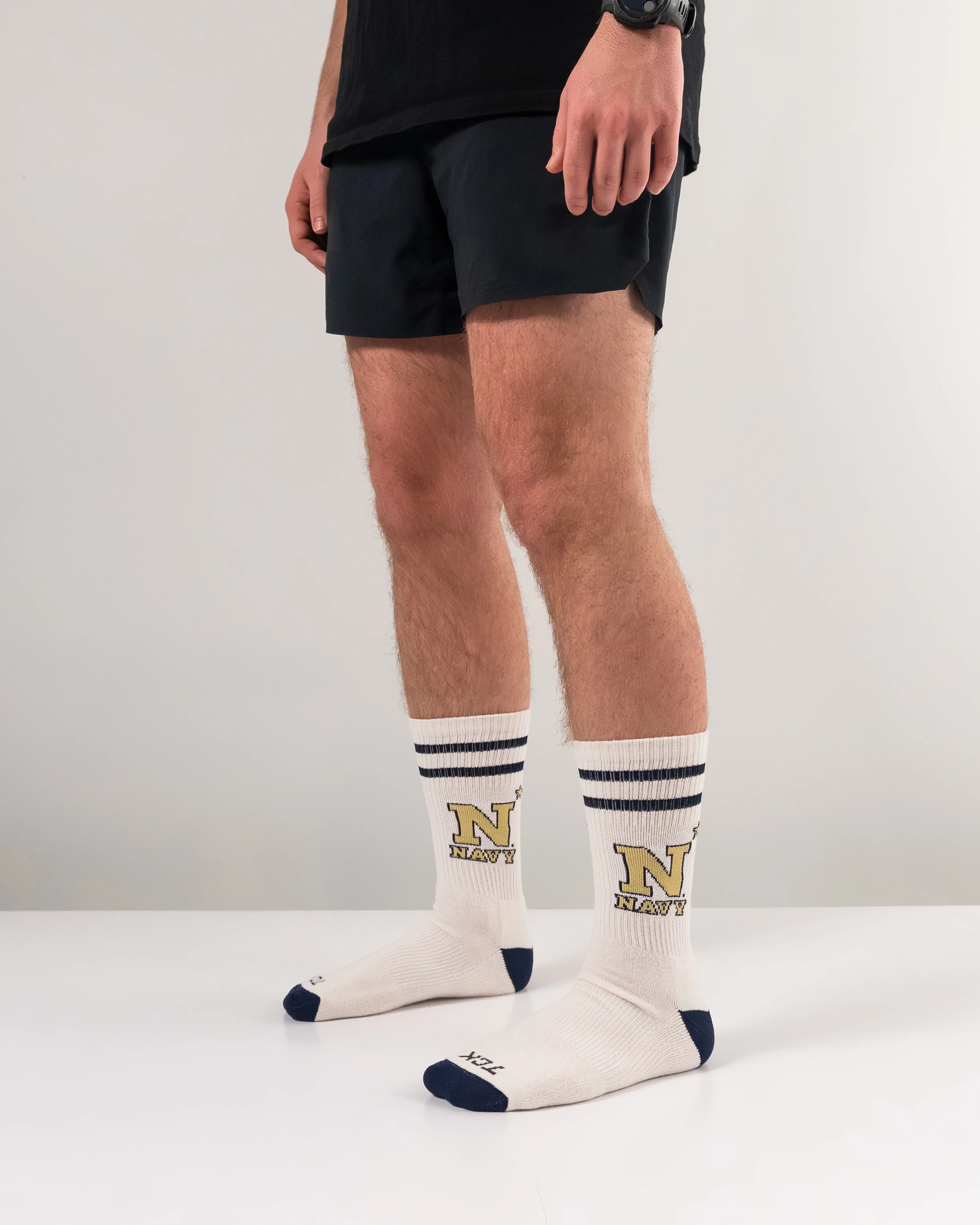 Vintage Navy Midshipmen NCAA Socks For Men and Womens Soft Cotton Sock - Image 5