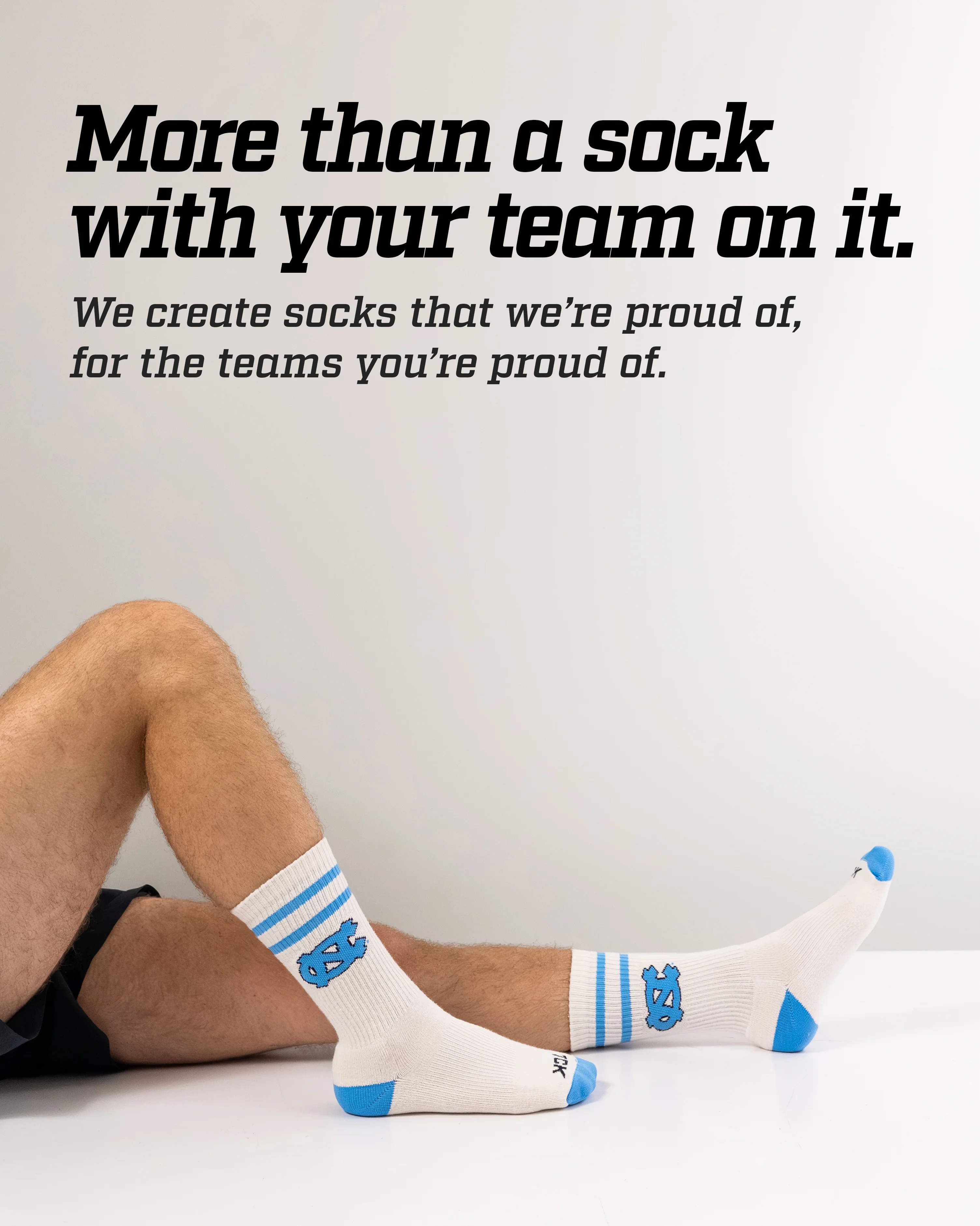 Vintage North Carolina Tar Heels Socks NCAA Socks For Men and Womens Soft Cotton Sock - Image 4