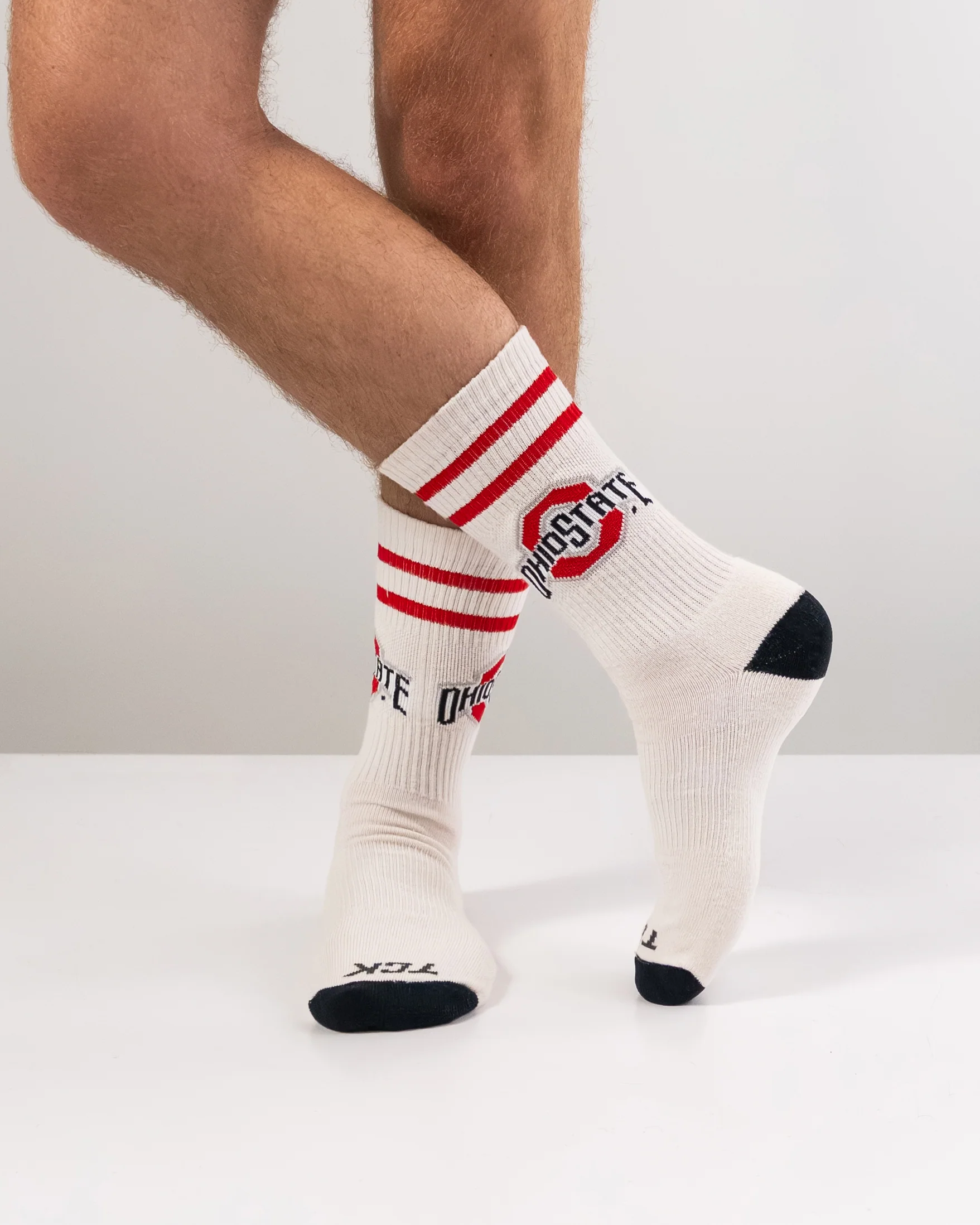 Vintage Ohio State Buckeyes Socks NCAA Socks For Men and Womens Soft Cotton Sock - Image 3