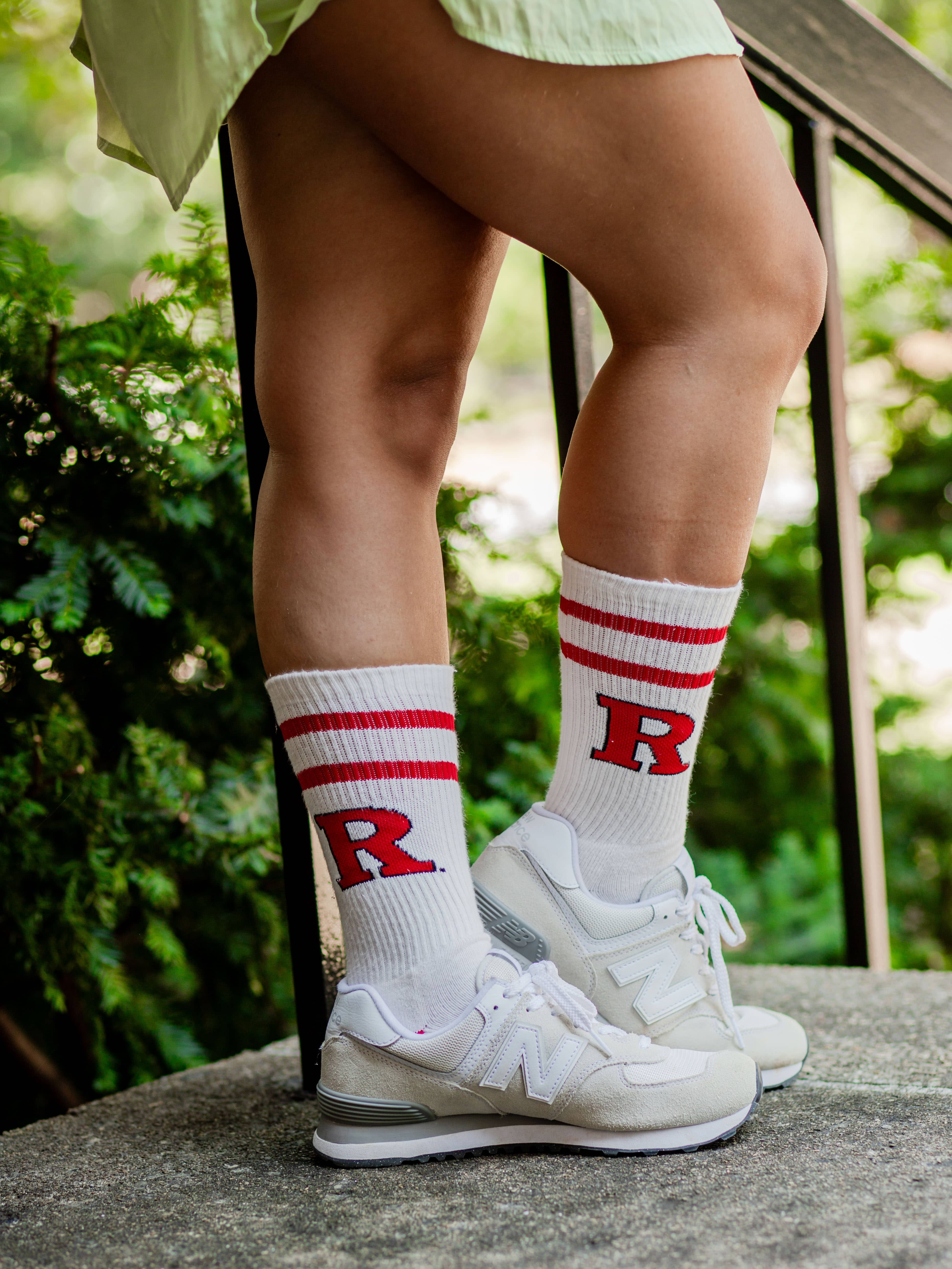 Vintage Rutgers Scarlet Knights Socks NCAA Socks For Men and Womens Soft Cotton Sock - Image 6