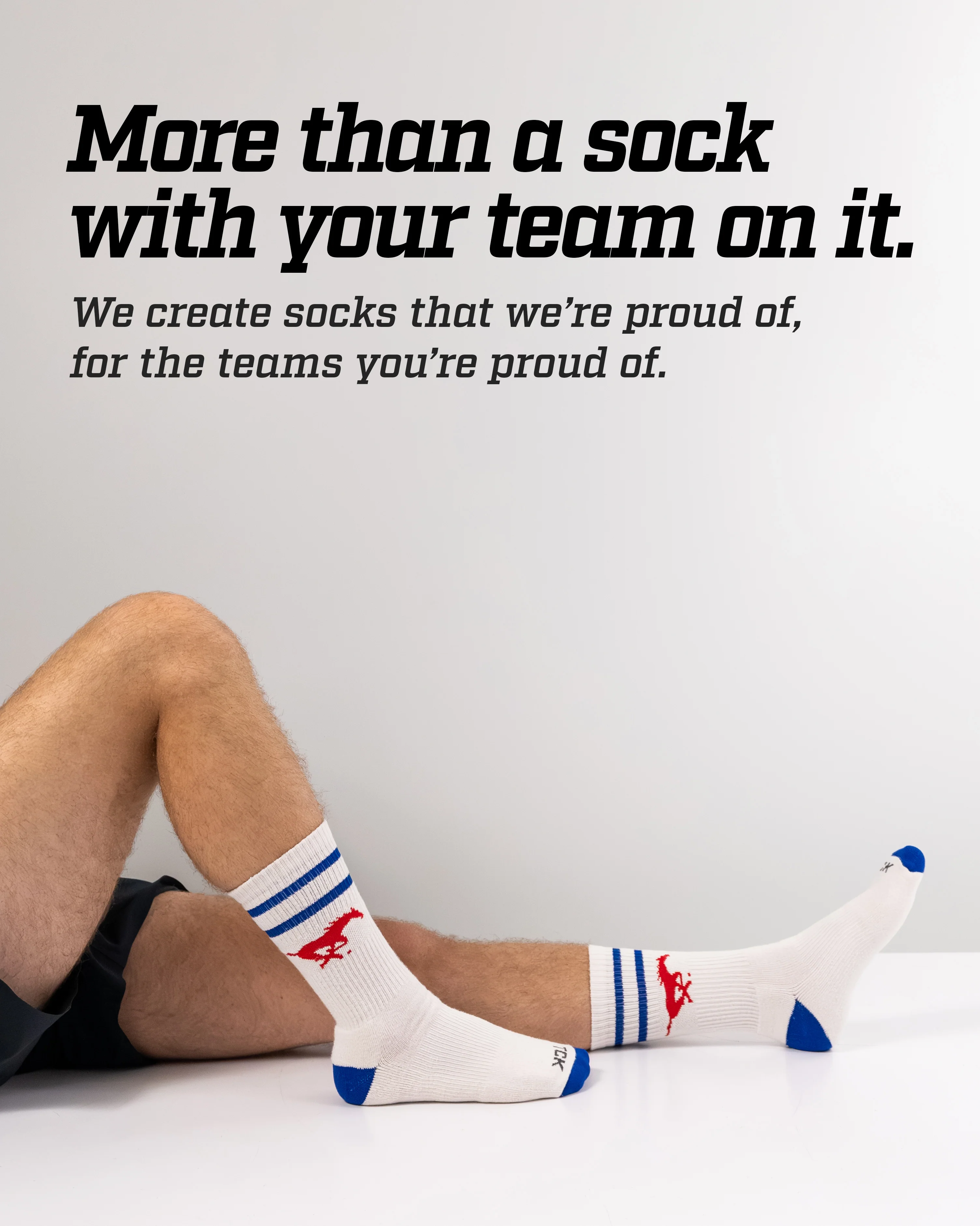 Vintage SMU Mustangs Socks NCAA Socks For Men and Womens Soft Cotton Sock - Image 4