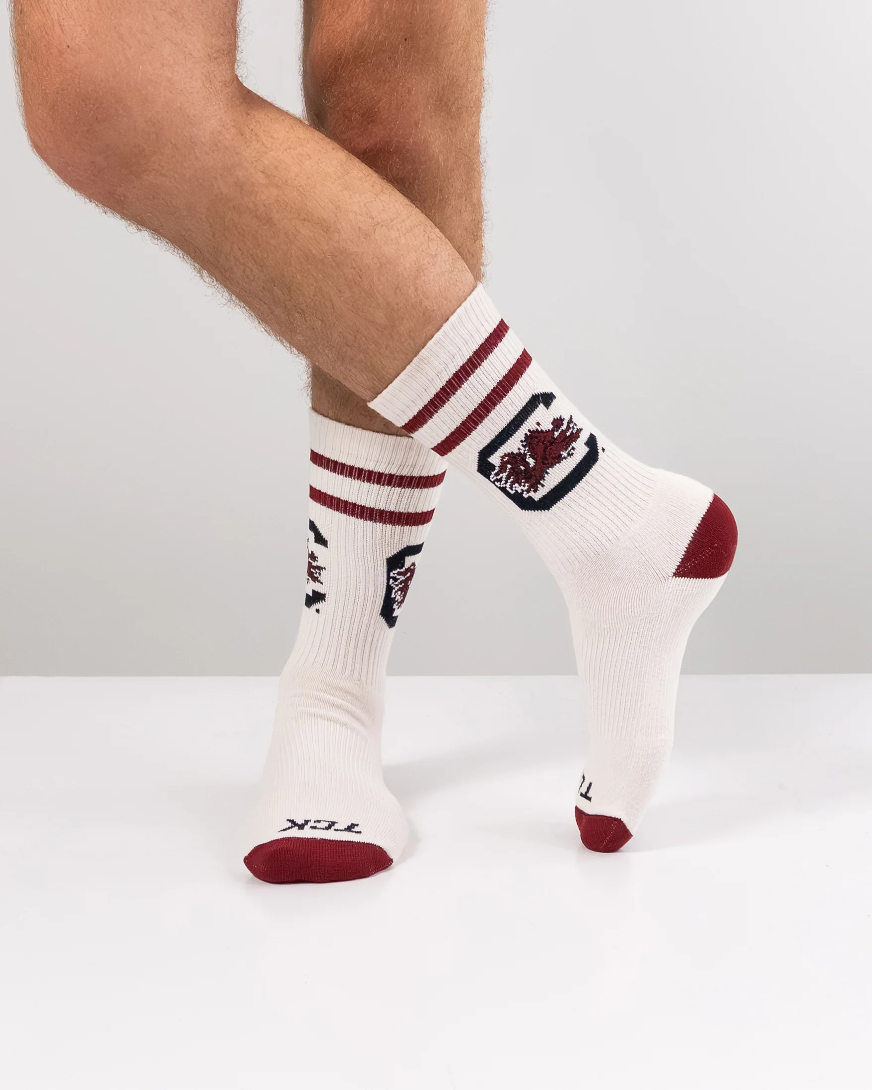 Vintage South Carolina Gamecocks Socks NCAA Socks For Men and Womens Soft Cotton Sock - Image 3