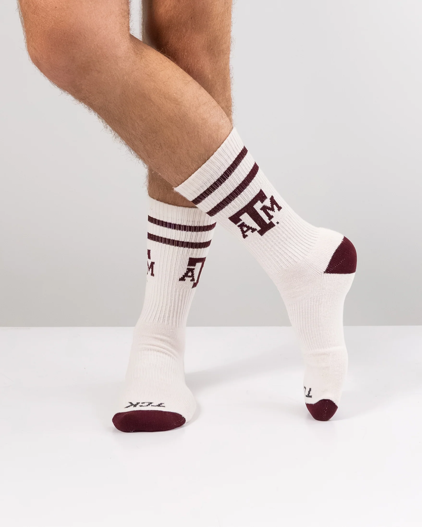 Vintage Texas A&M Aggies Socks NCAA Socks For Men and Womens Soft Cotton Sock - Image 3