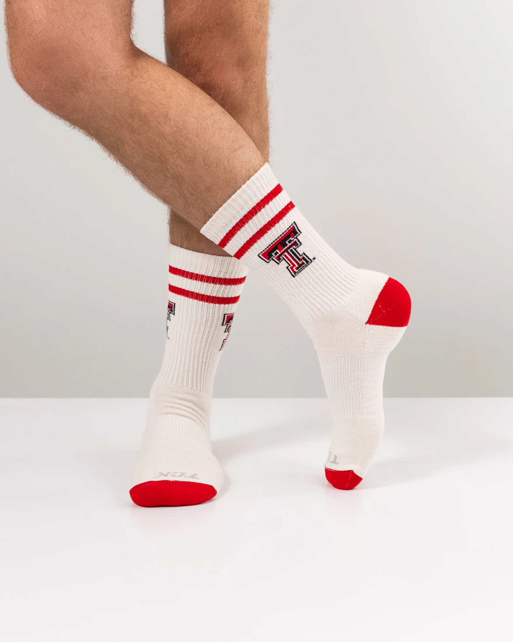 Vintage Texas Tech Red Raiders Socks NCAA Socks For Men and Womens Soft Cotton Sock - Image 3