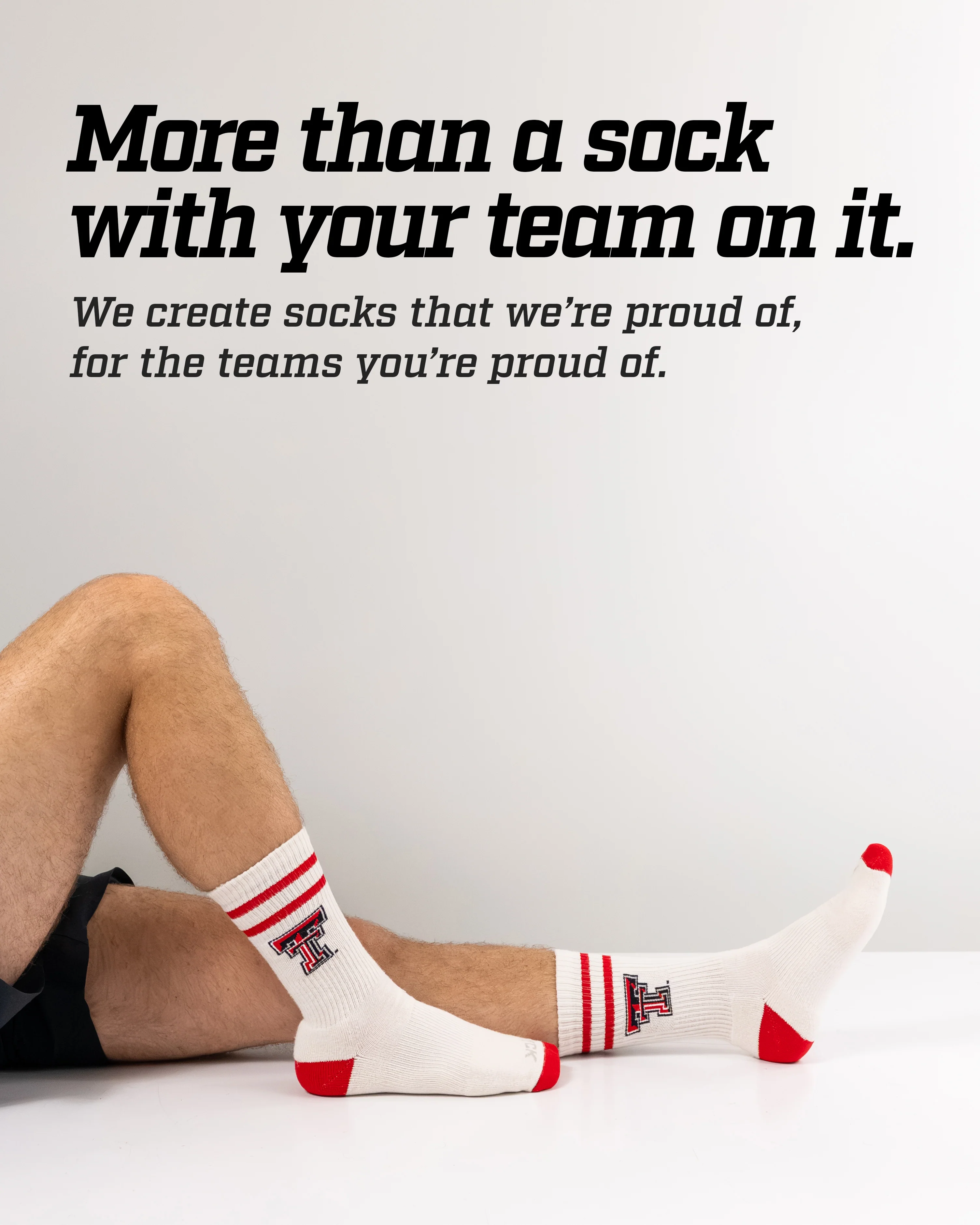 Vintage Texas Tech Red Raiders Socks NCAA Socks For Men and Womens Soft Cotton Sock - Image 4