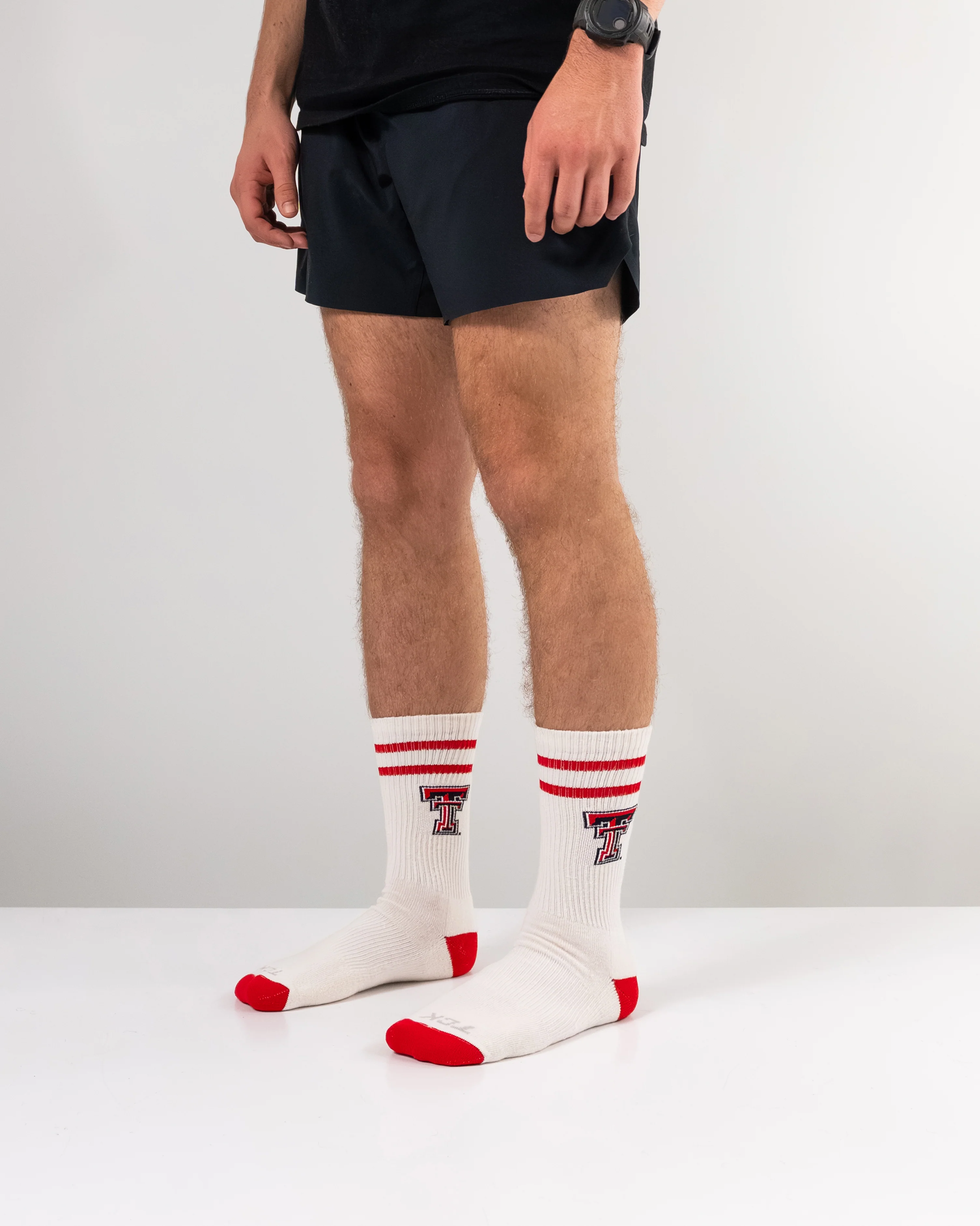 Vintage Texas Tech Red Raiders Socks NCAA Socks For Men and Womens Soft Cotton Sock - Image 5