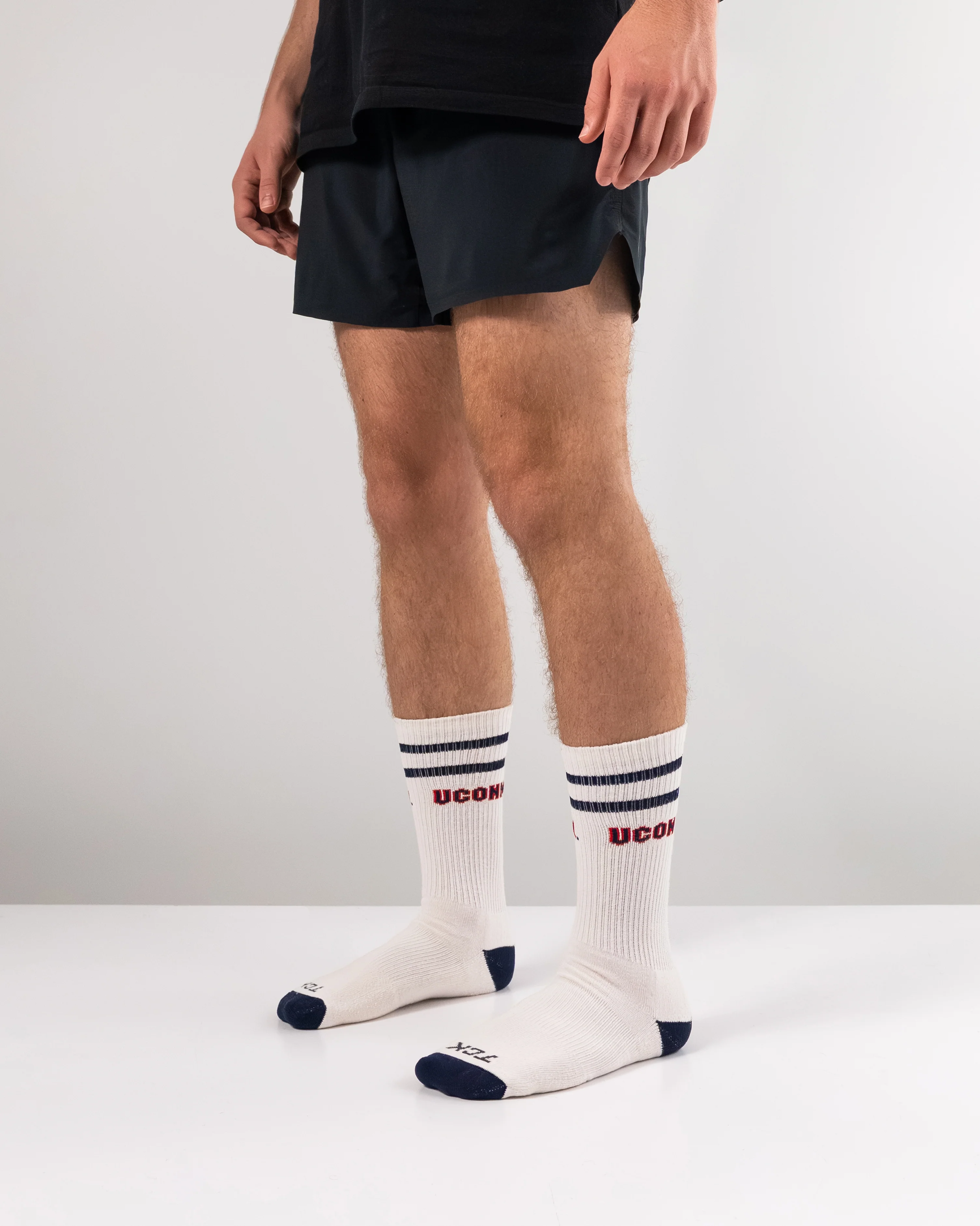 Vintage UConn Huskies Socks NCAA Socks For Men and Womens Soft Cotton Sock - Image 5