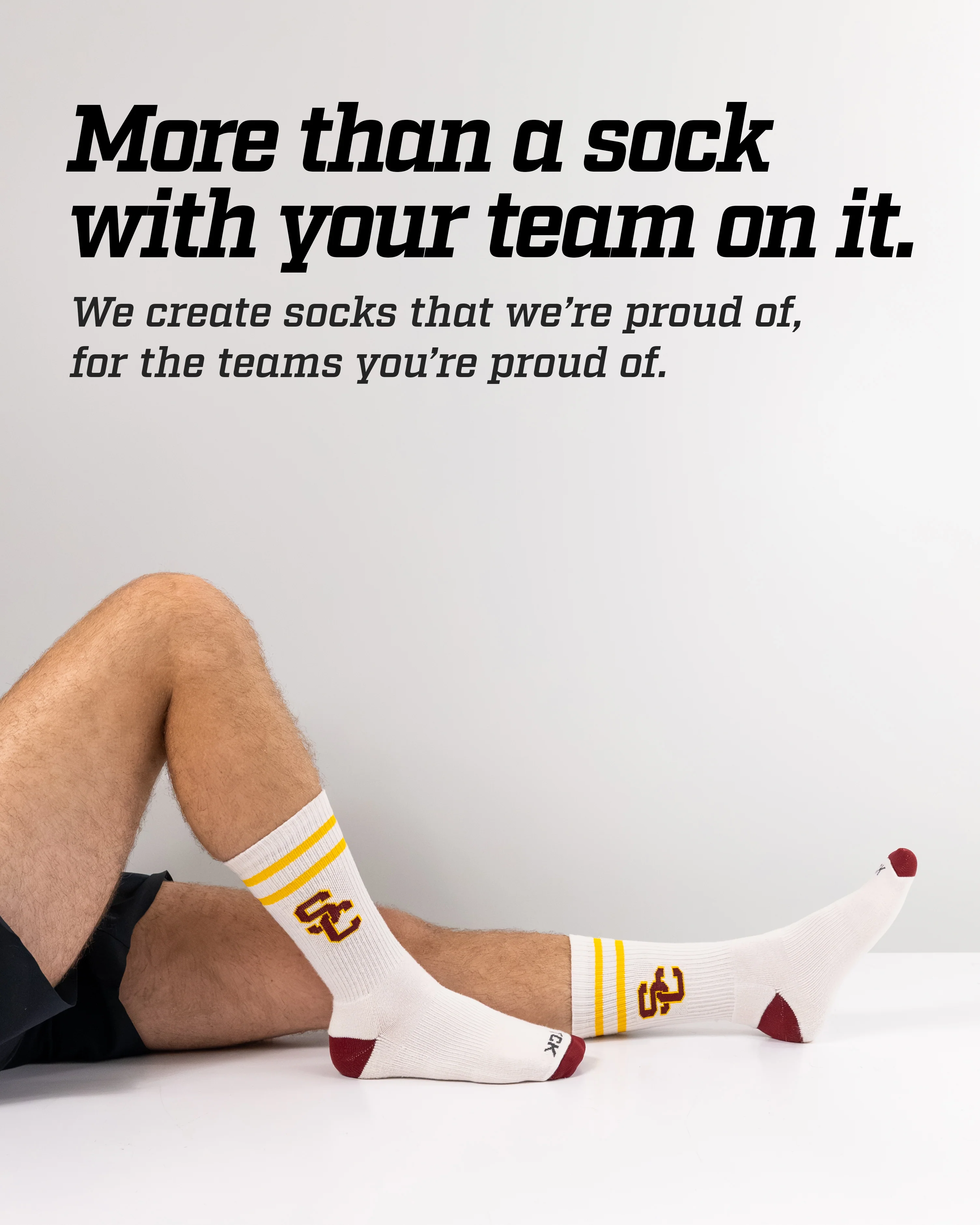 Vintage USC Trojans Socks NCAA Socks For Men and Womens Soft Cotton Sock - Image 4