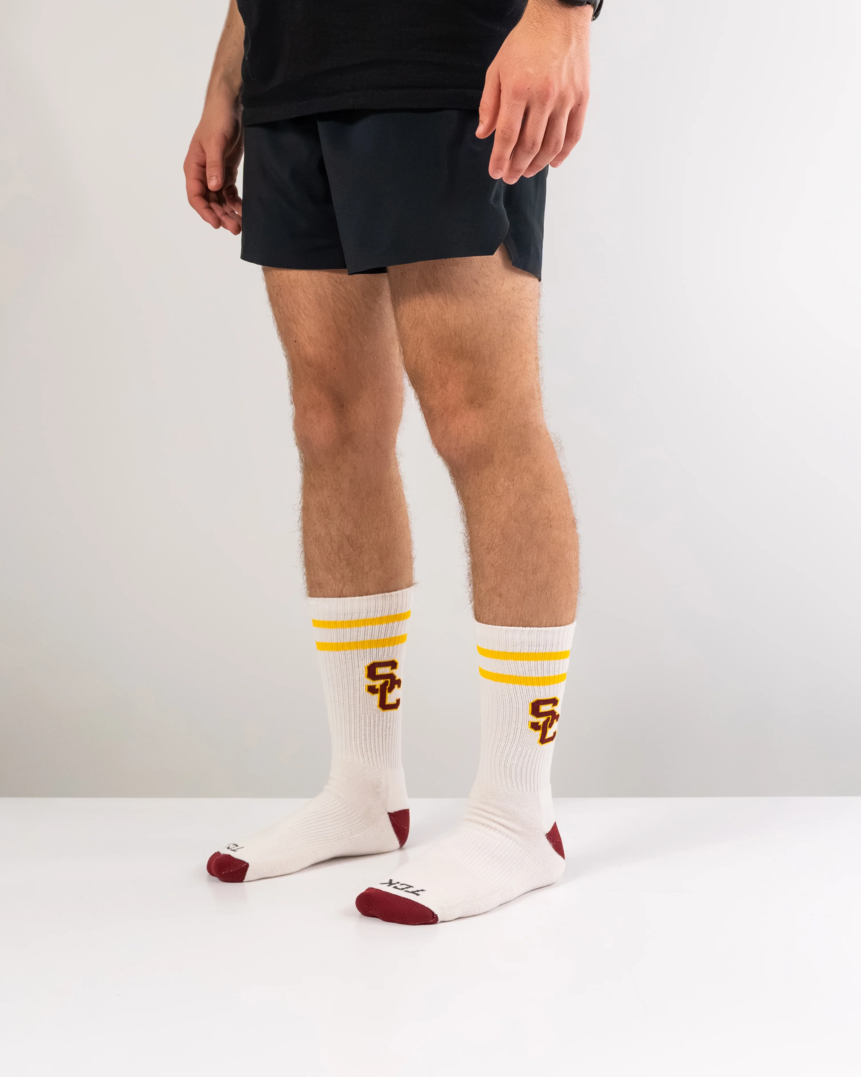 Vintage USC Trojans Socks NCAA Socks For Men and Womens Soft Cotton Sock - Image 5