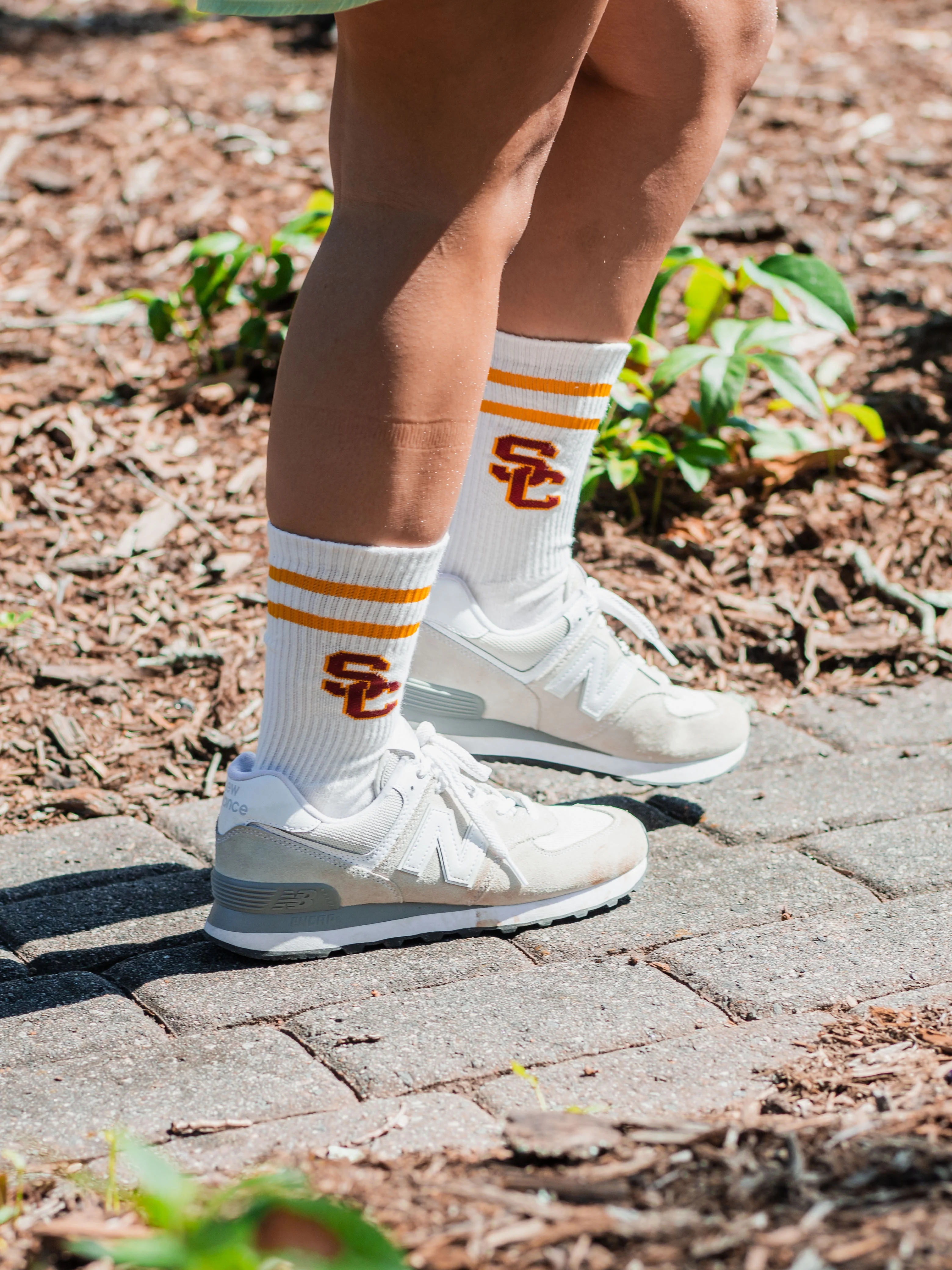 Vintage USC Trojans Socks NCAA Socks For Men and Womens Soft Cotton Sock - Image 6