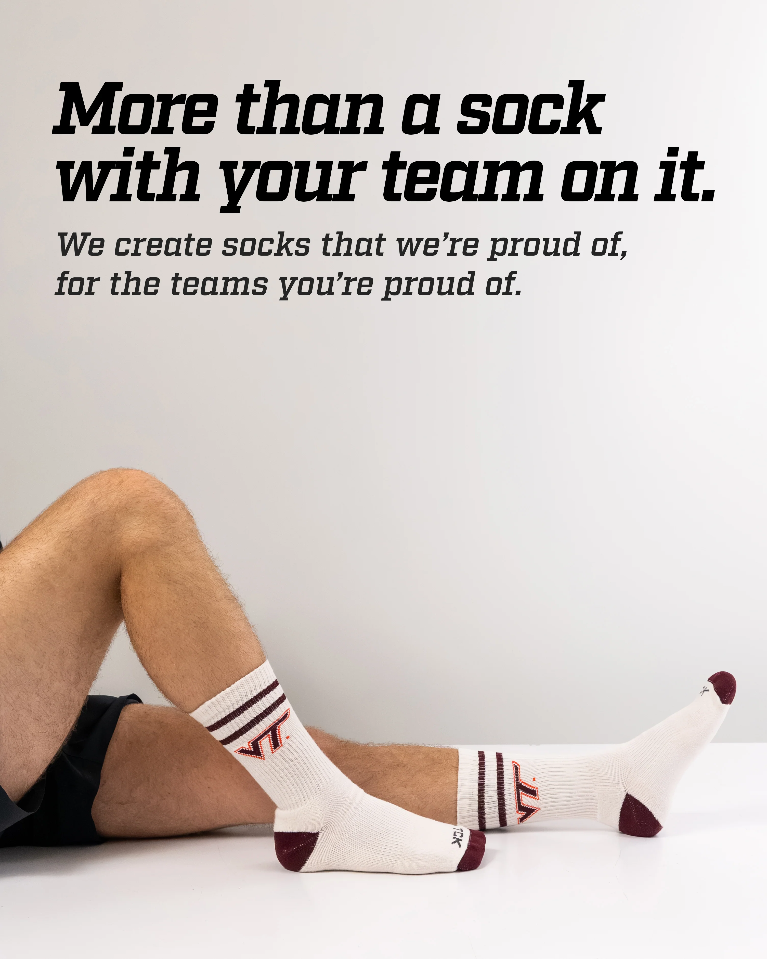 Vintage Virginia Tech Hokies Socks NCAA Socks For Men and Womens Soft Cotton Sock - Image 4