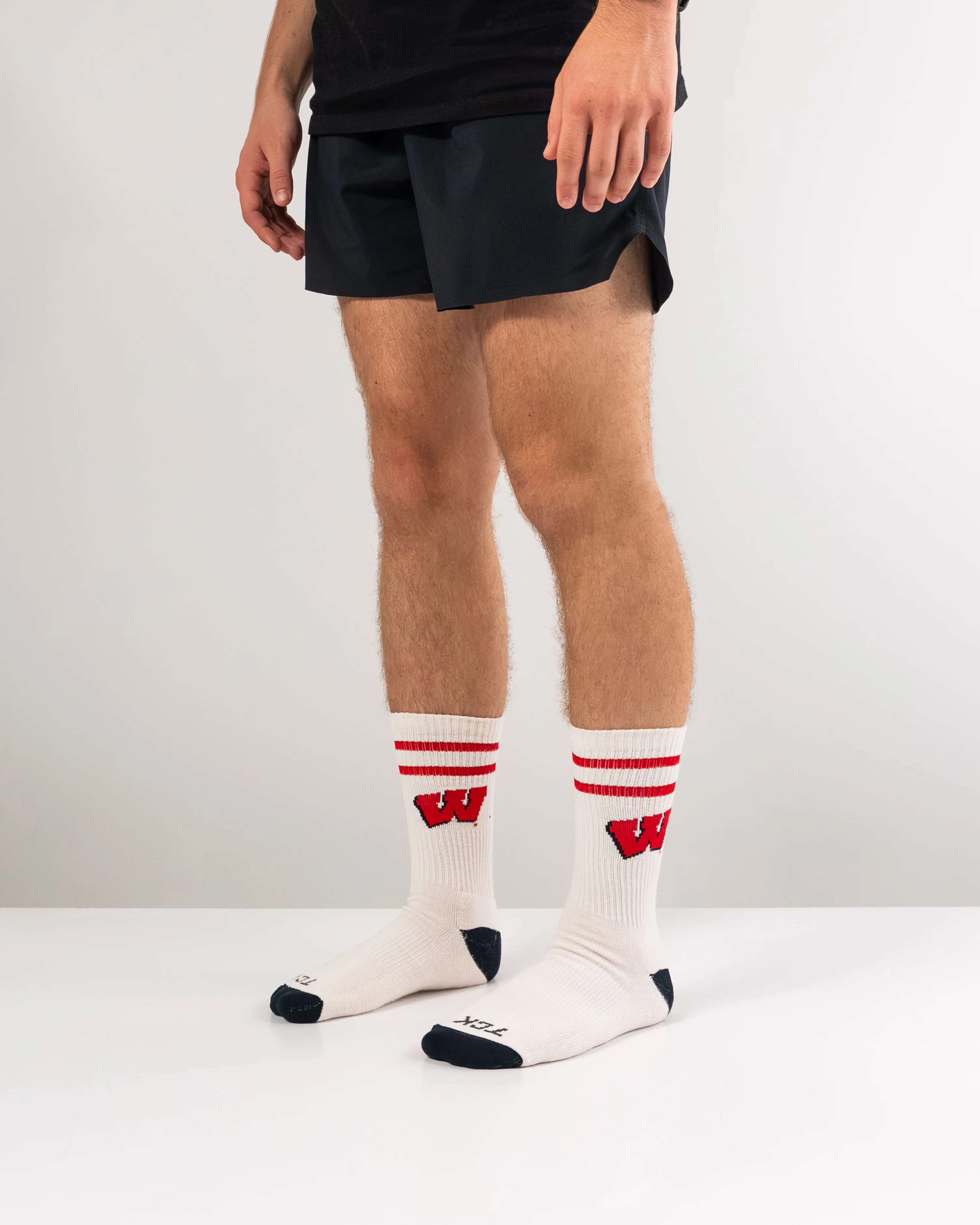 Vintage Wisconsin Badgers Socks NCAA Socks For Men and Womens Soft Cotton Sock - Image 5