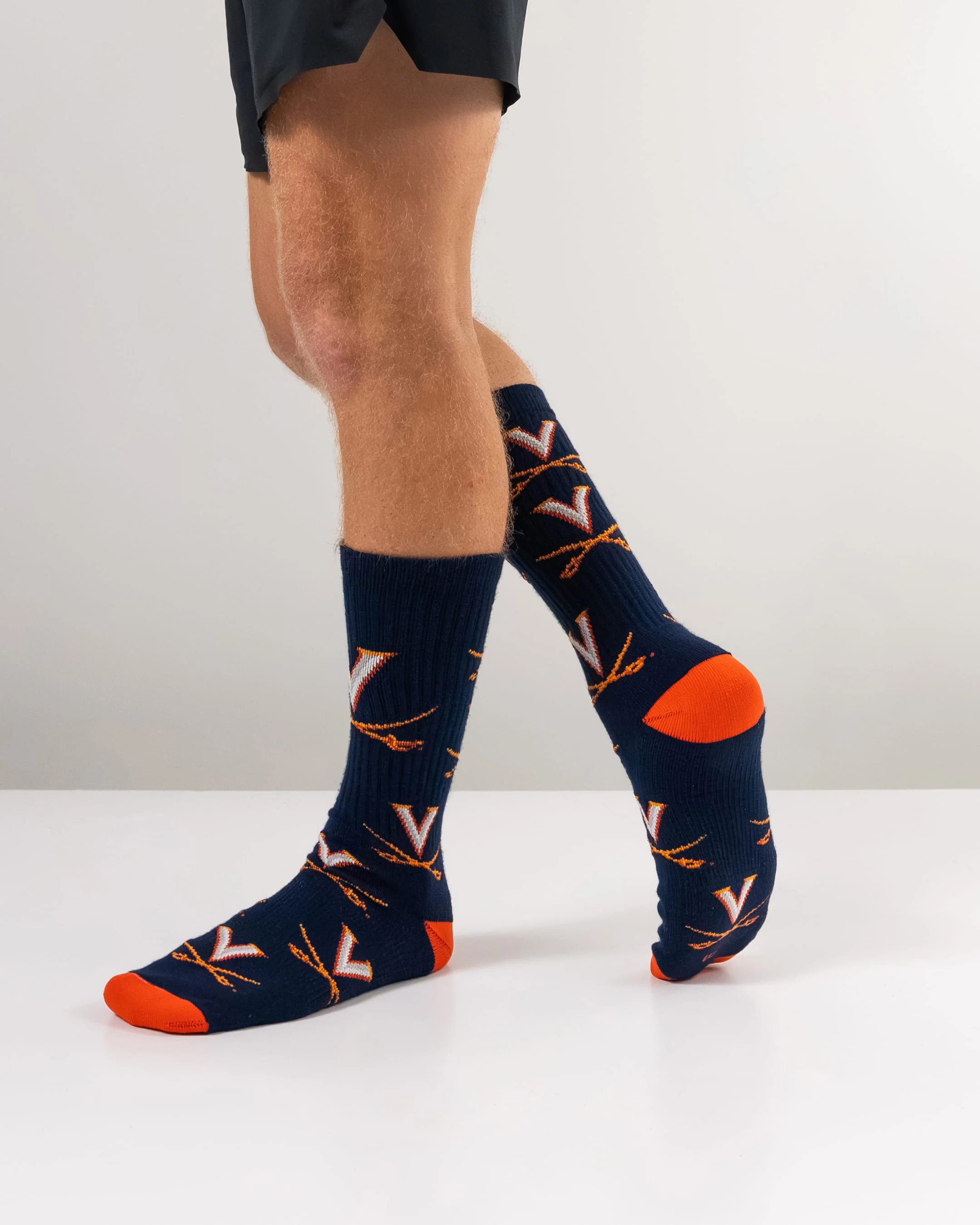 Virginia Cavaliers Mayhem Crew Socks - Image 5
