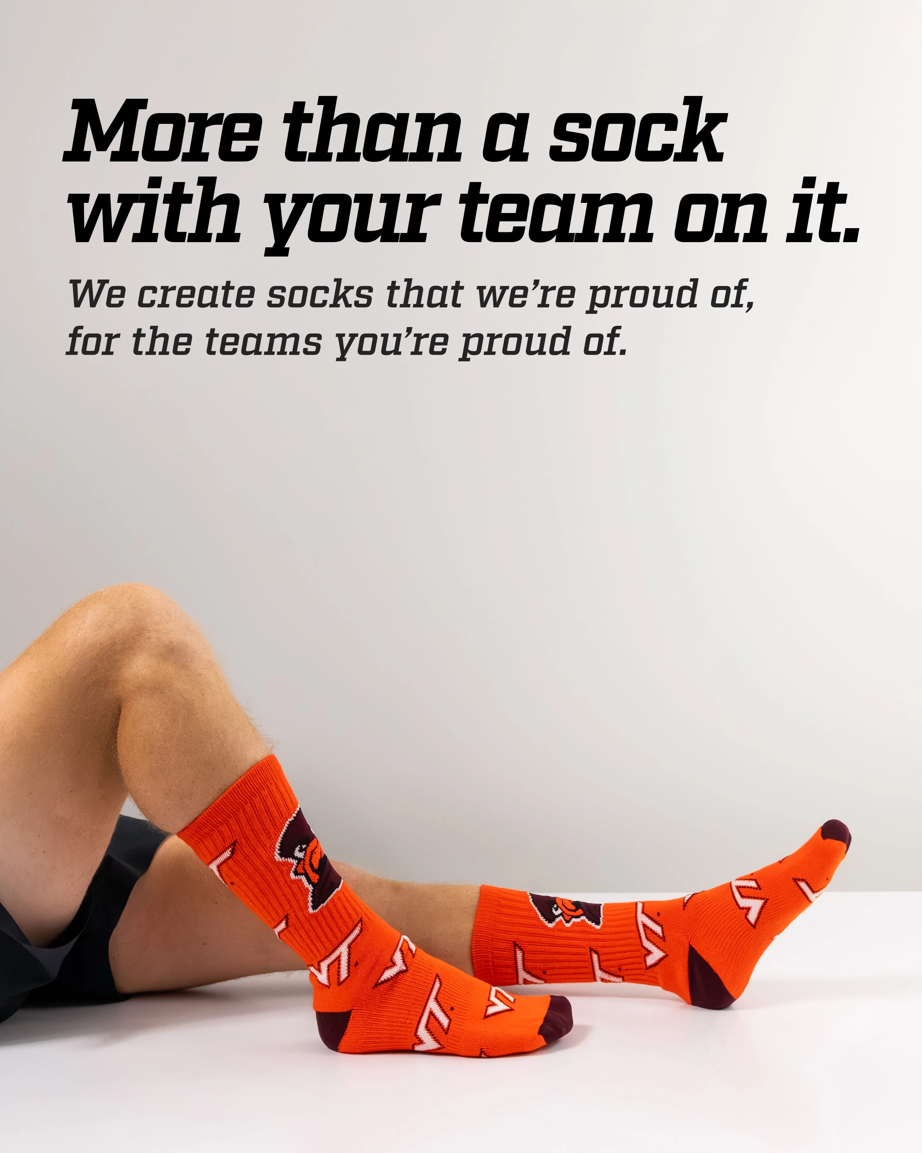 Virginia Tech Hokies Mayhem Crew Socks - Image 3
