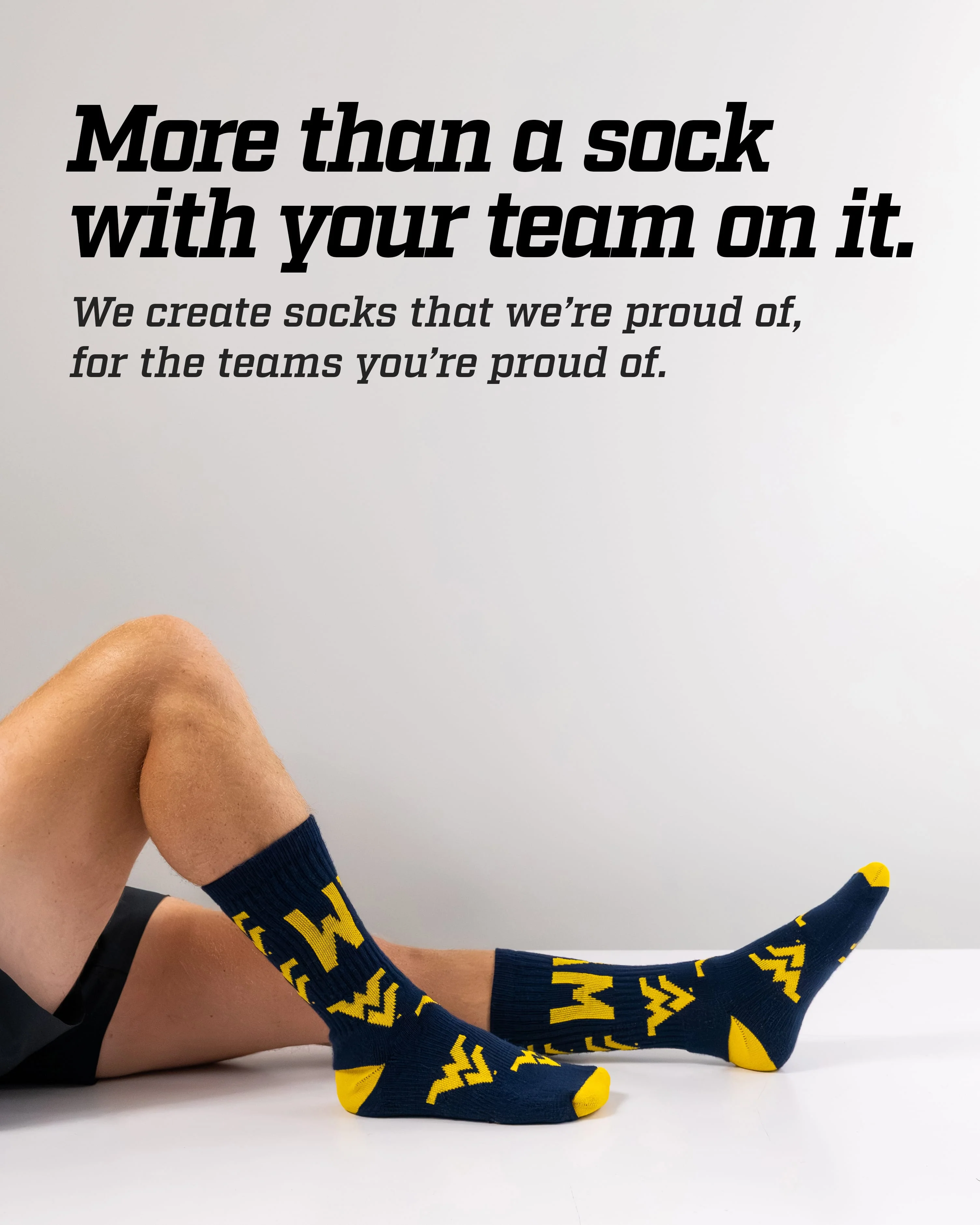 West Virginia Mountaineers Mayhem Crew Socks - Image 3