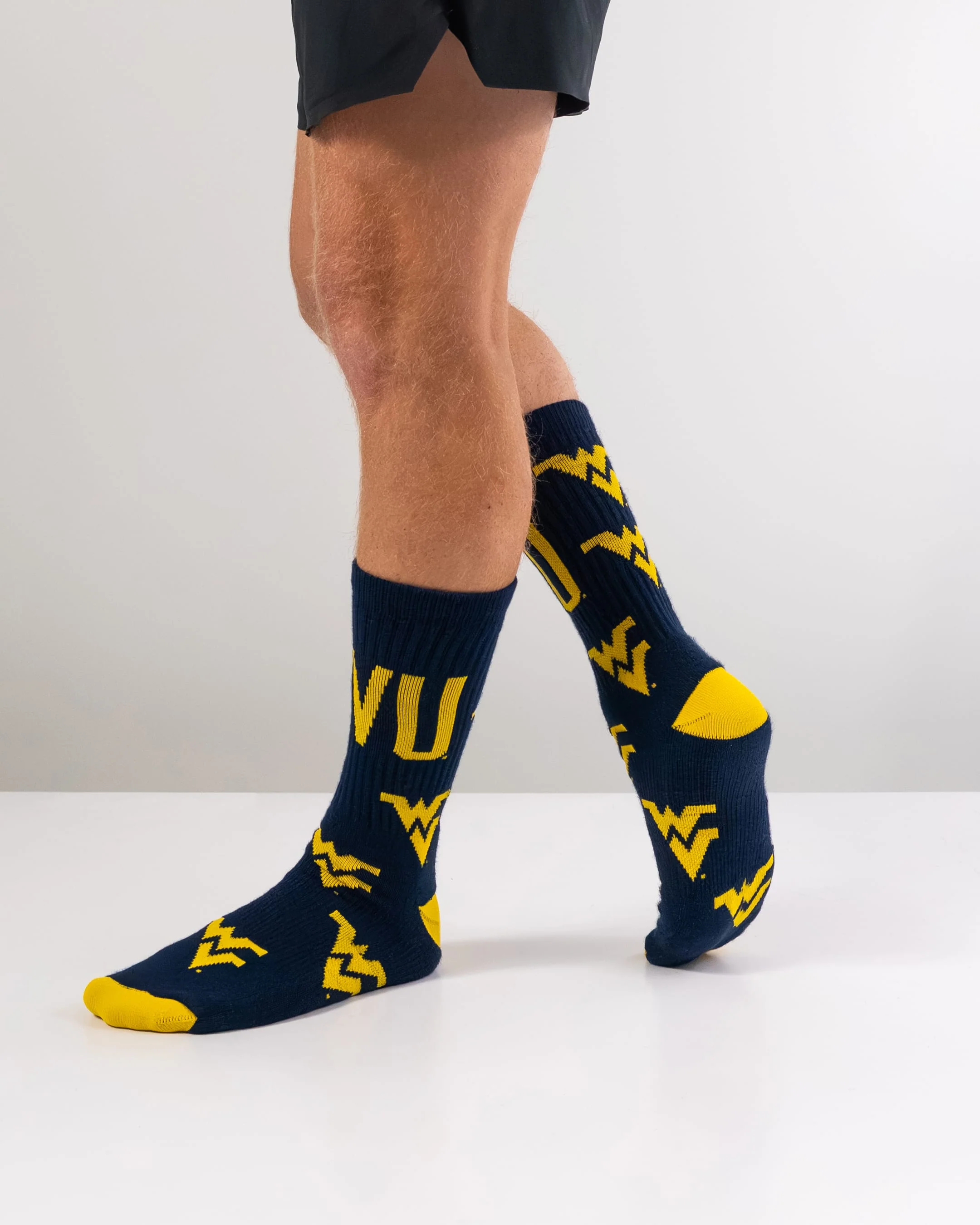 West Virginia Mountaineers Mayhem Crew Socks - Image 5