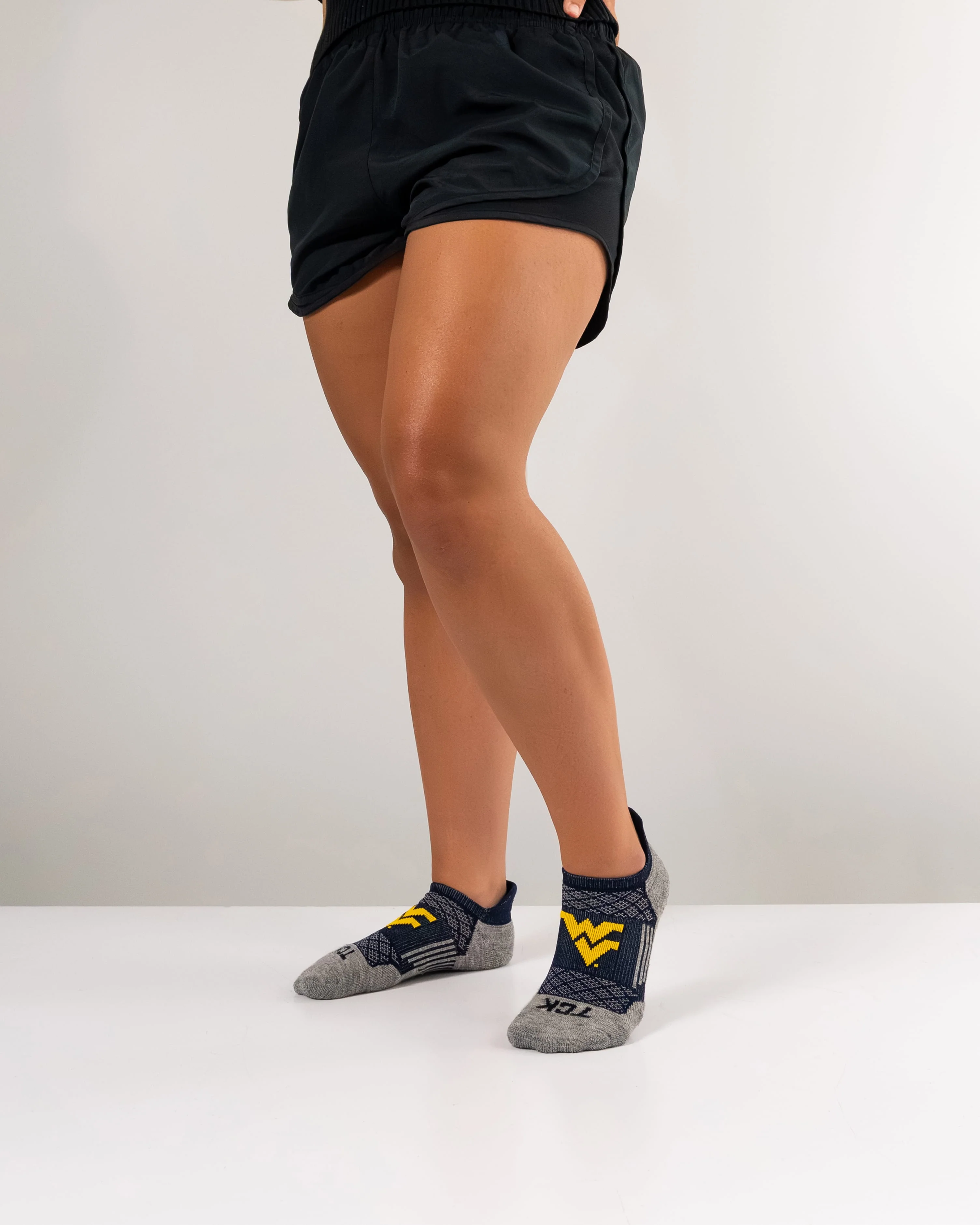 West Virginia Mountaineers No Show Tour Socks - Image 5
