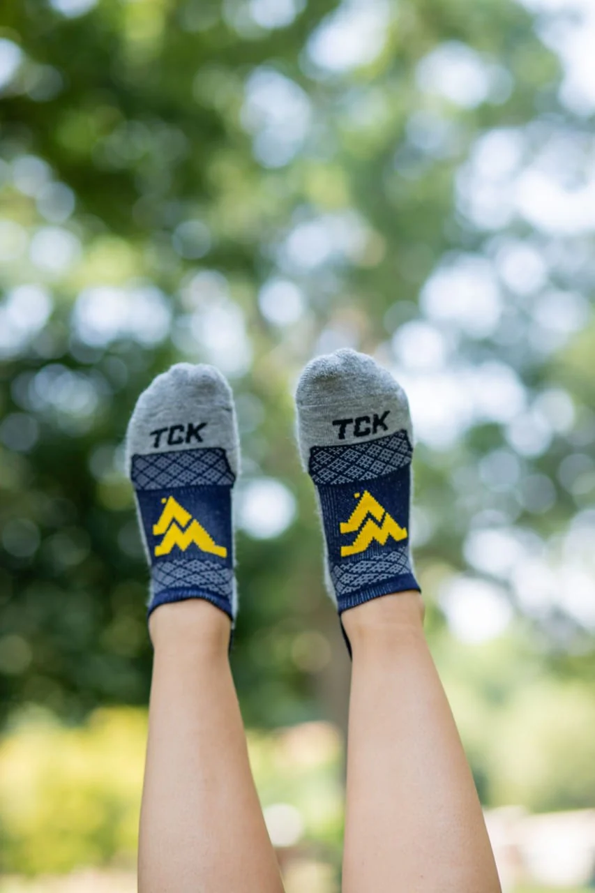 West Virginia Mountaineers No Show Tour Socks - Image 6