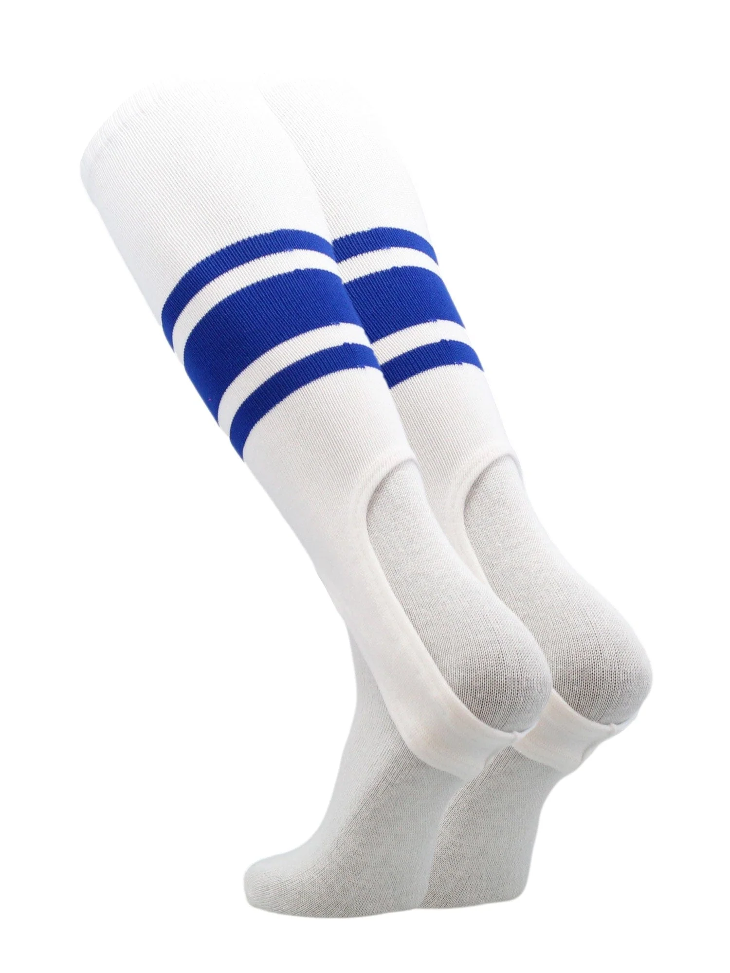 White Stirrups for Softball and Baseball with Stripes - Image 12