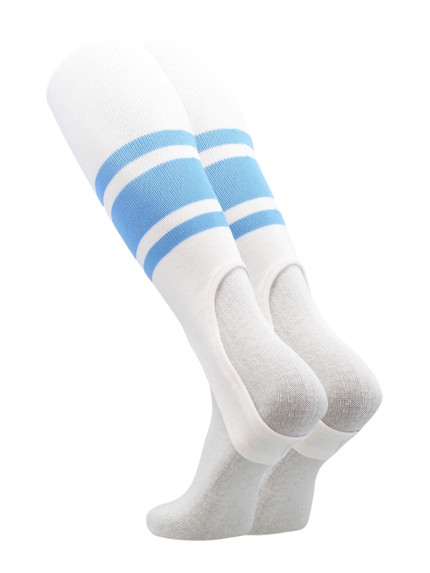 White Stirrups for Softball and Baseball with Stripes - Image 8