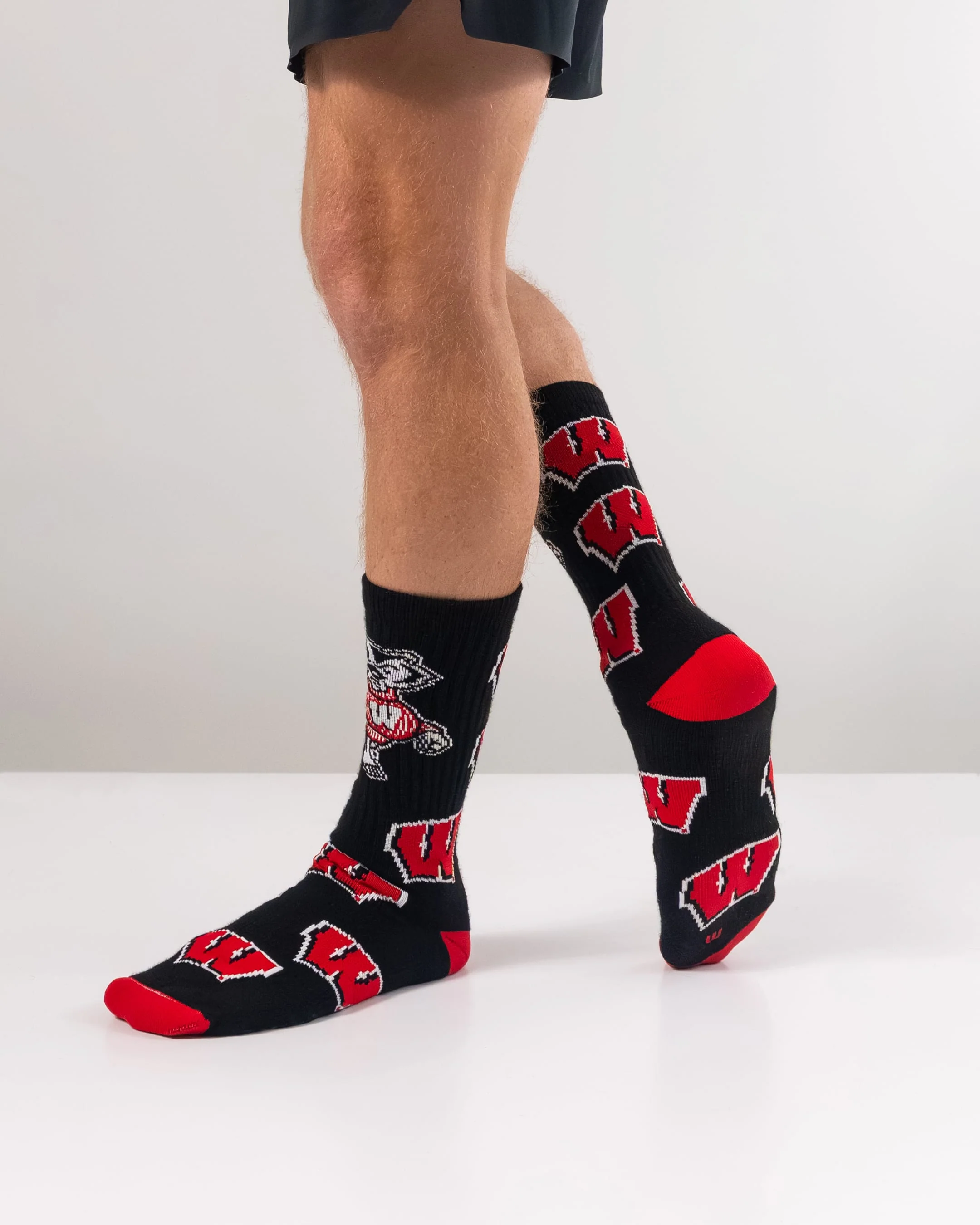 Wisconsin Badgers Mayhem Crew Socks - Image 5